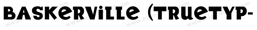Baskerville (TrueTyp字体转换